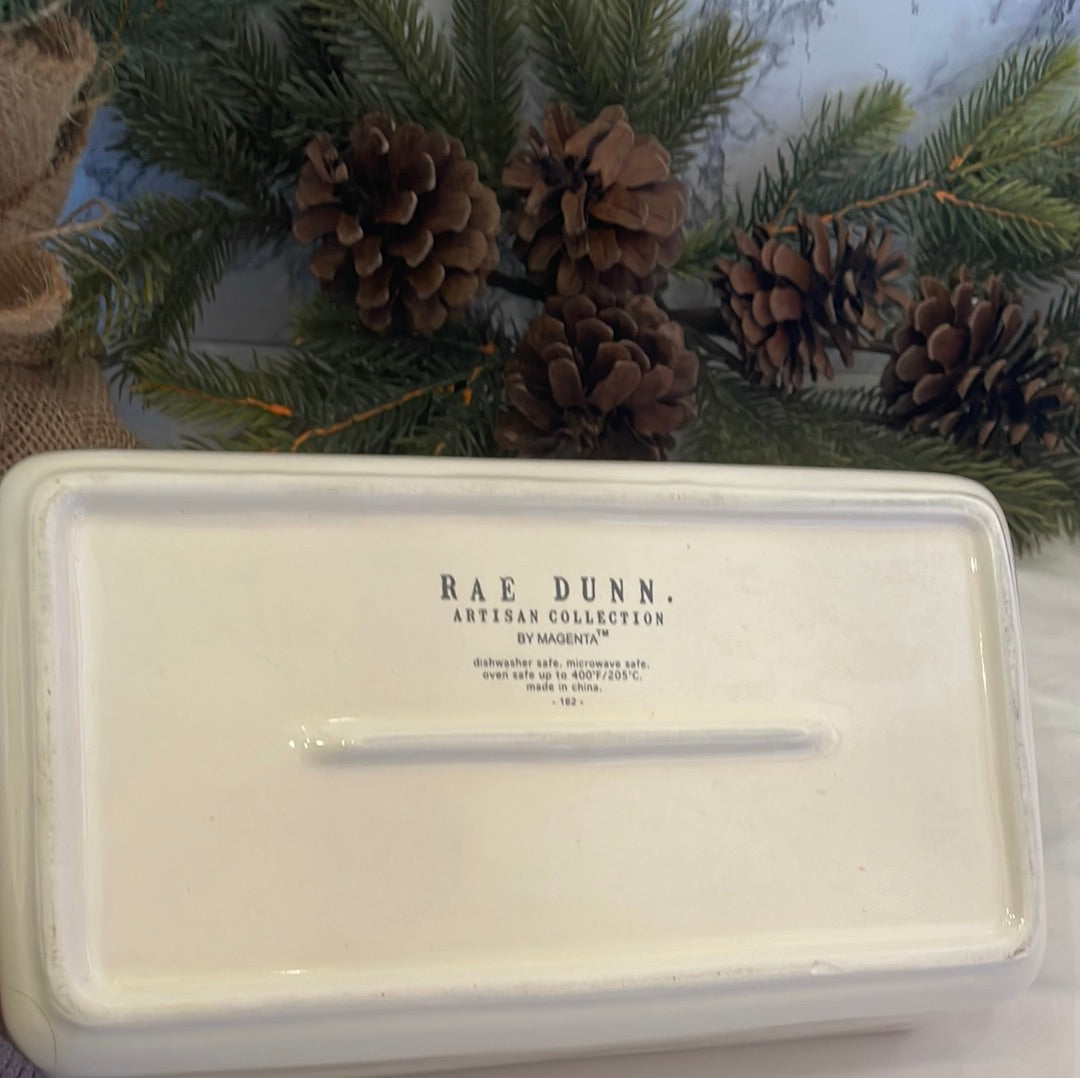 "Home for the Holidays" Bread Dish by Rae Dunn