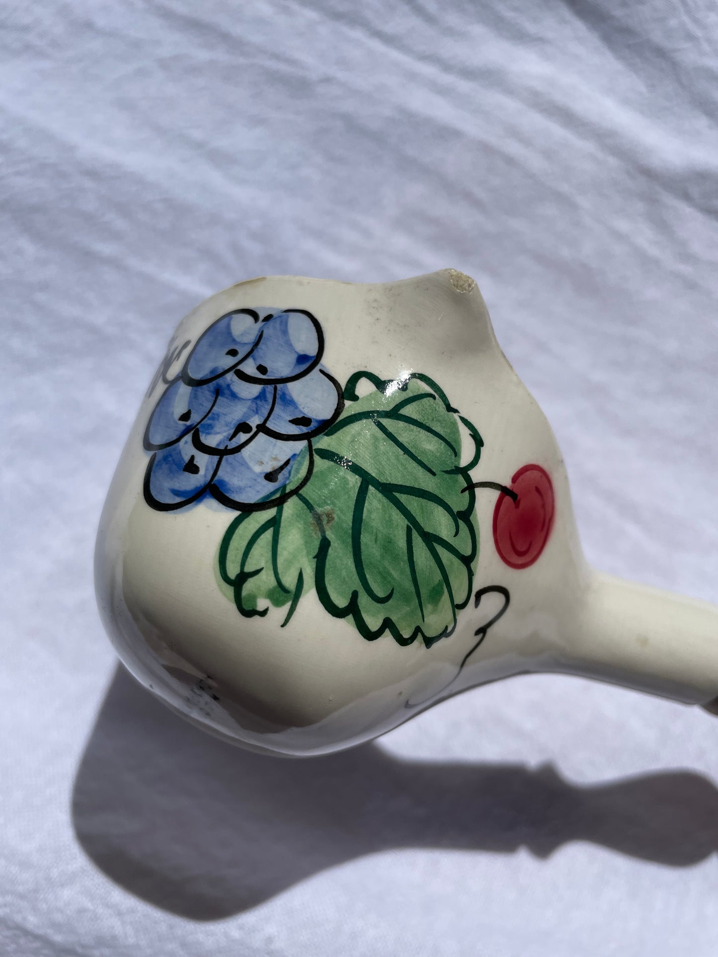 Hand Painted Ladle with Wood Handle
