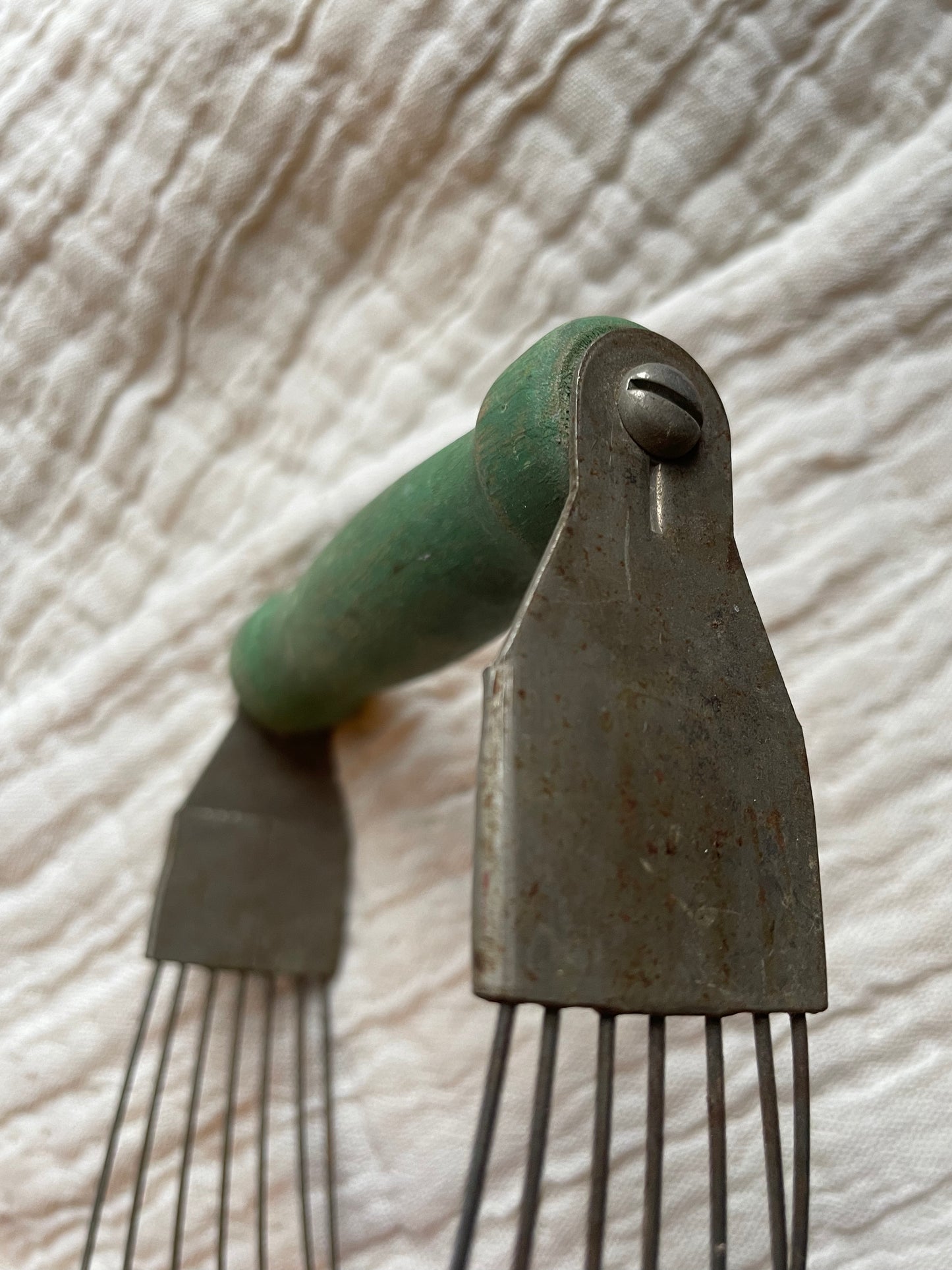 Vintage Masher with Green Handle