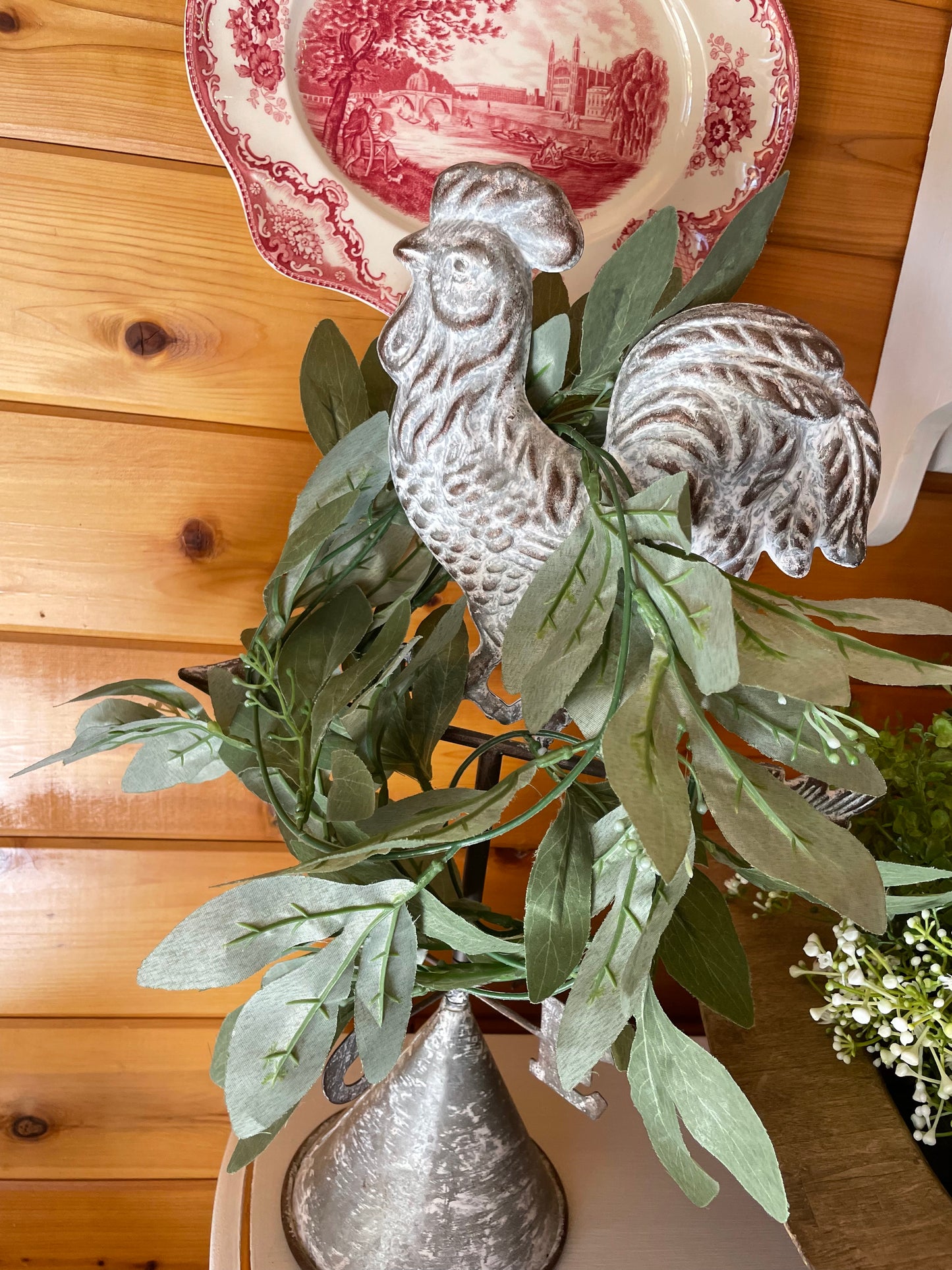 6' Decorative Garland with White Buds