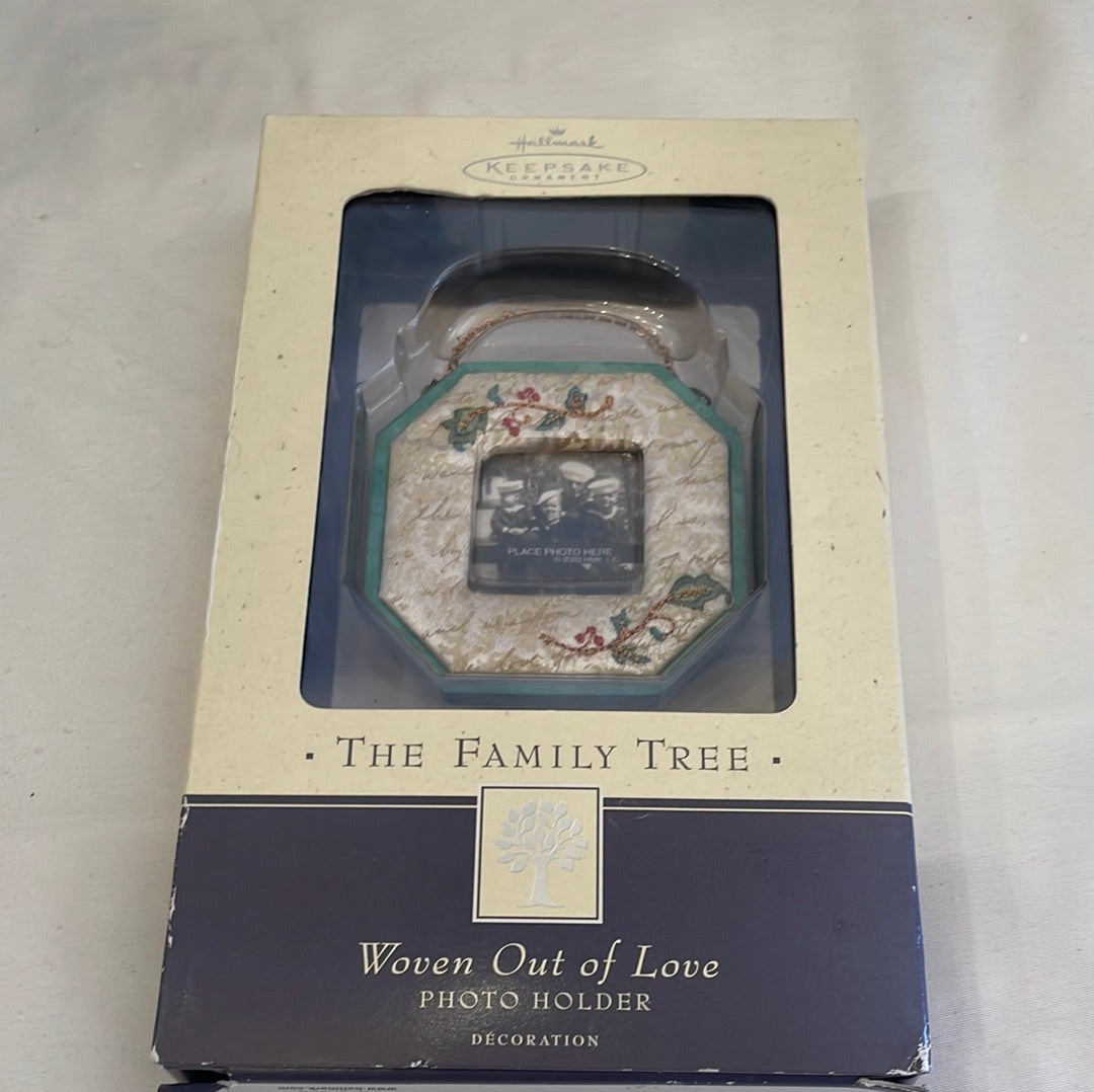 Christmas Ornament That Holds Photograph from Hallmark's Keepsake Collection