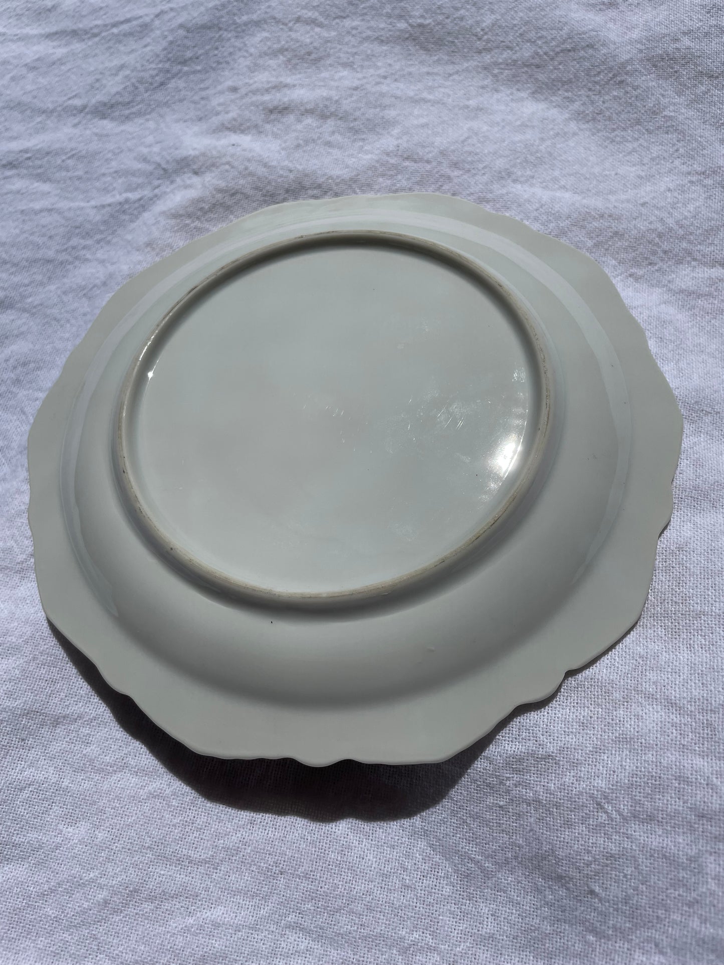 Small Ornate Ironstone Dish with Handle