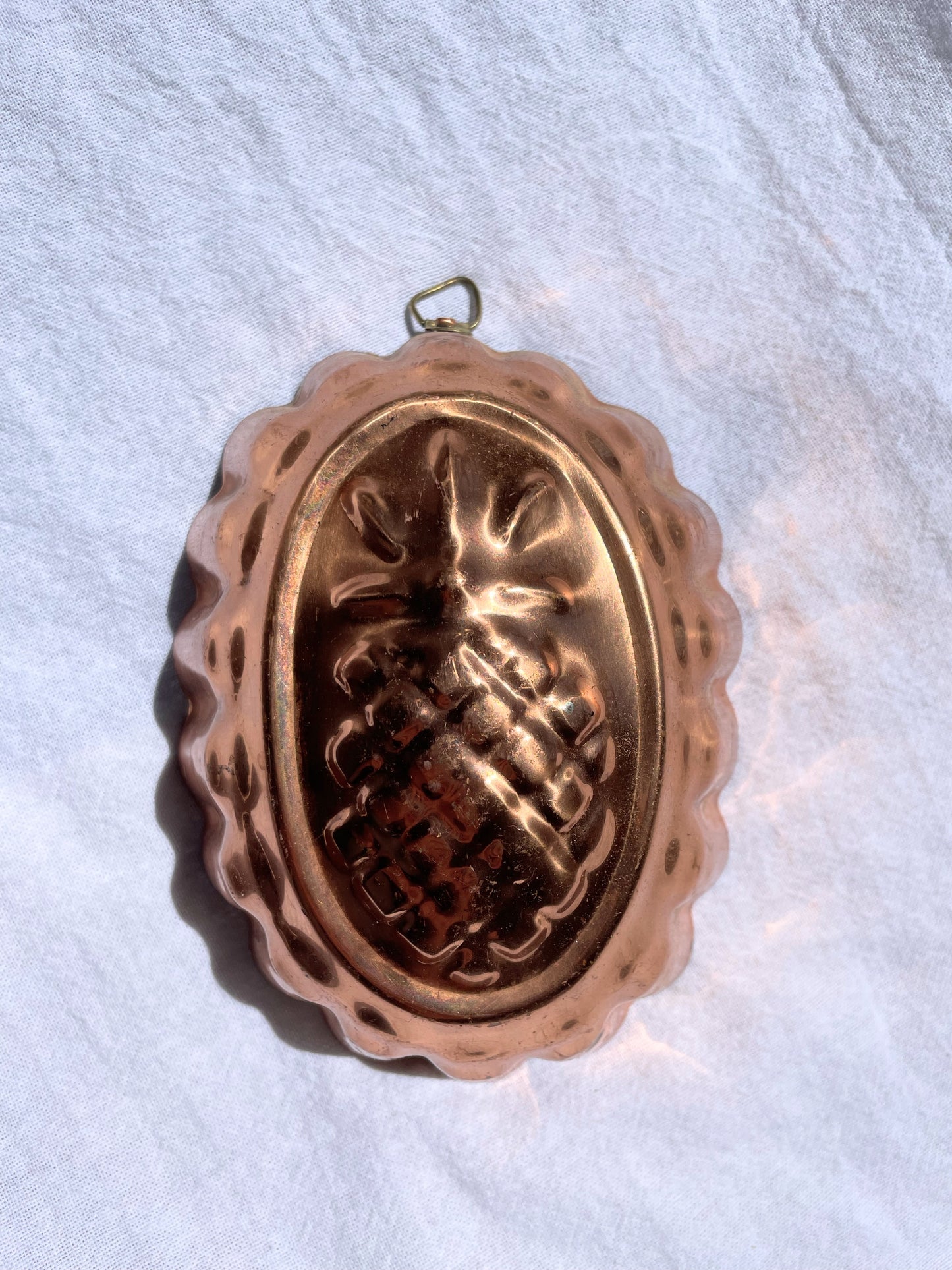 Small Copper Mold of a Pineapple