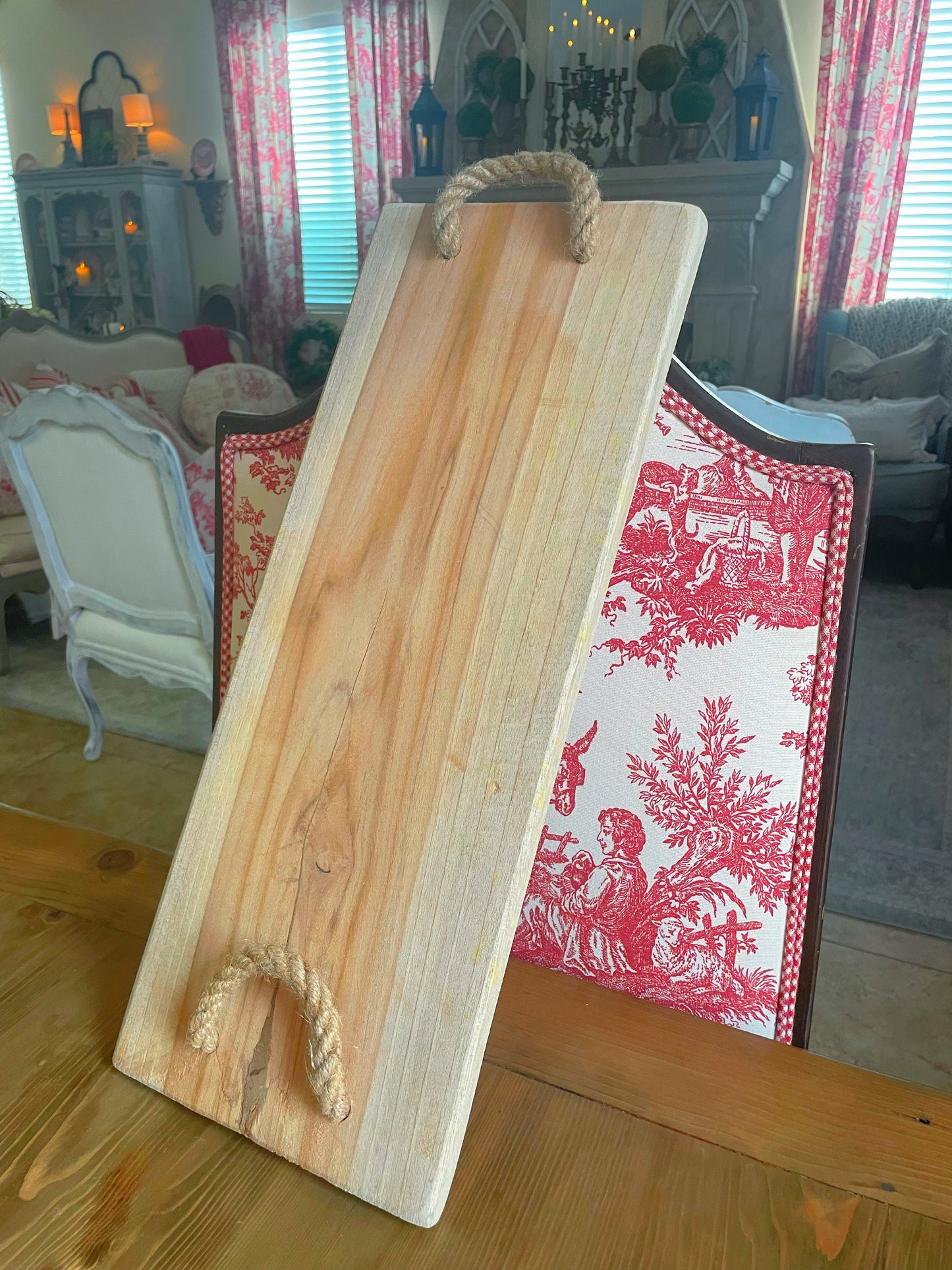 French Country Style Decorative TeakWood Riser